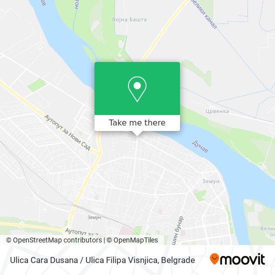 Ulica Cara Dusana / Ulica Filipa Visnjica map