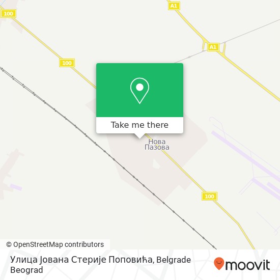 Улица Јована Стерије Поповића map