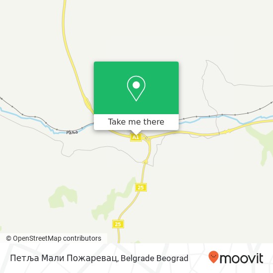 Петља Мали Пожаревац map