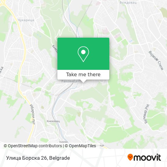 Улица Борска 26 map