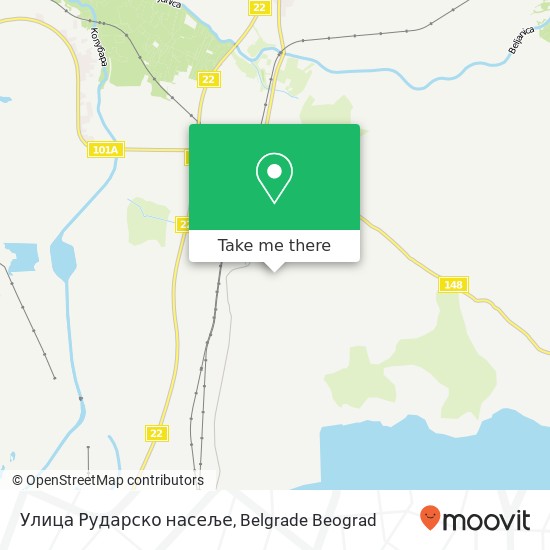 Улица Рударско насеље map