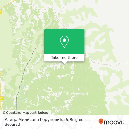 Улица Милисава Горуновића 6 map