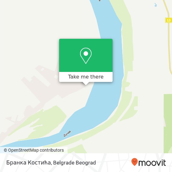 Бранка Костића map