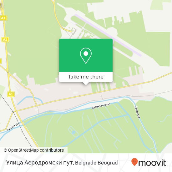 Улица Аеродромски пут map