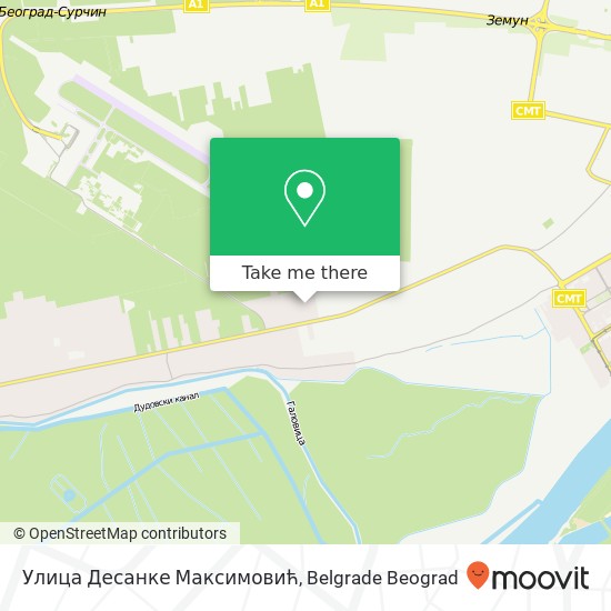 Улица Десанке Максимовић map