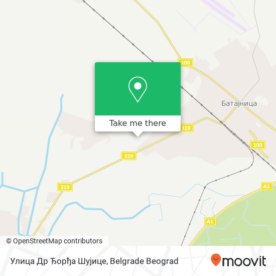 Улица Др Ђорђа Шујице map