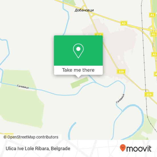 Ulica Ive Lole Ribara map