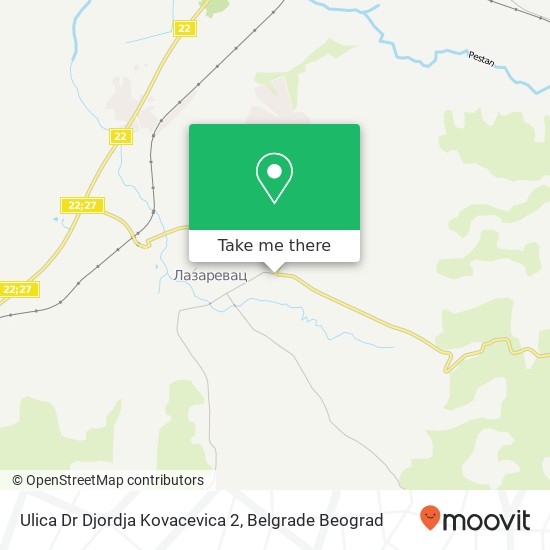 Ulica Dr Djordja Kovacevica 2 map