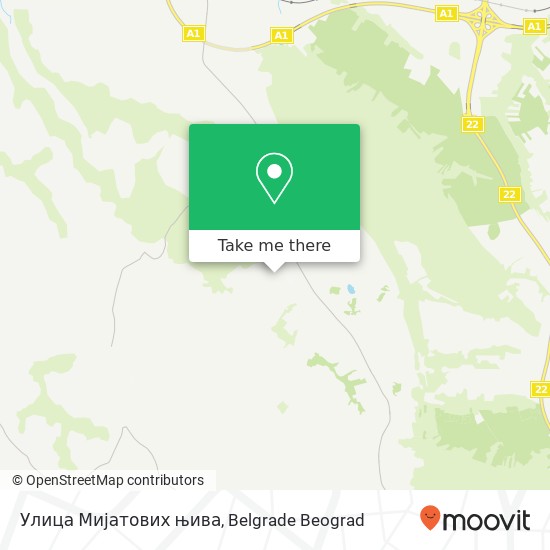 Улица Мијатових њива map