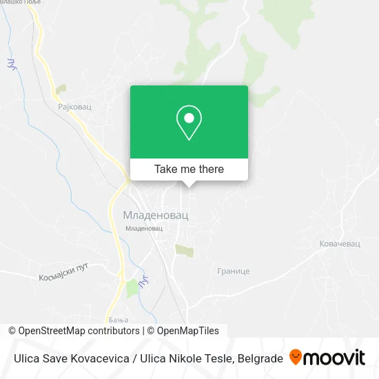 Ulica Save Kovacevica / Ulica Nikole Tesle map