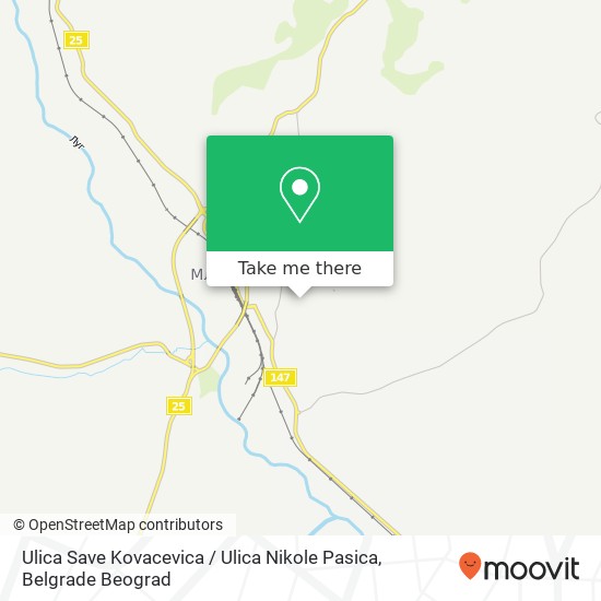 Ulica Save Kovacevica / Ulica Nikole Pasica map