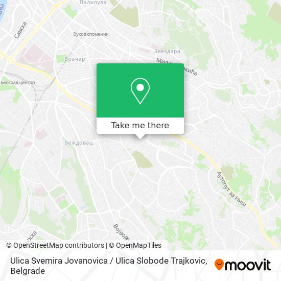 Ulica Svemira Jovanovica / Ulica Slobode Trajkovic map