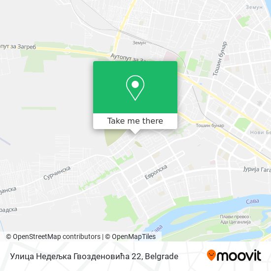 Улица Недељка Гвозденовића 22 map