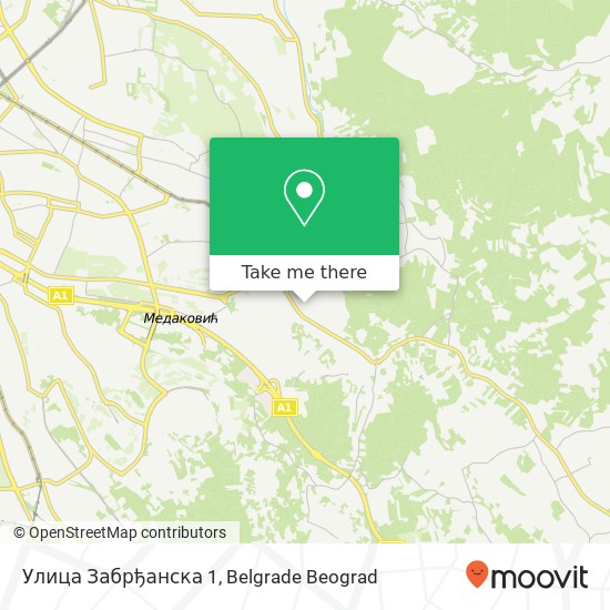 Улица Забрђанска 1 map