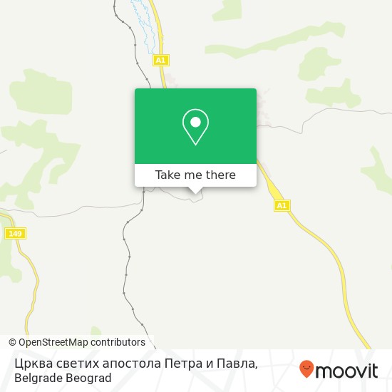 Црква светих апостола Петра и Павла map