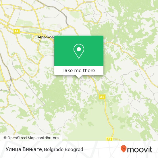 Улица Вињаге map