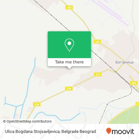 Ulica Bogdana Stojsavljevica map