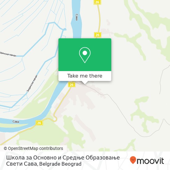 Школа за Основно и Средње Образовање Свети Сава map