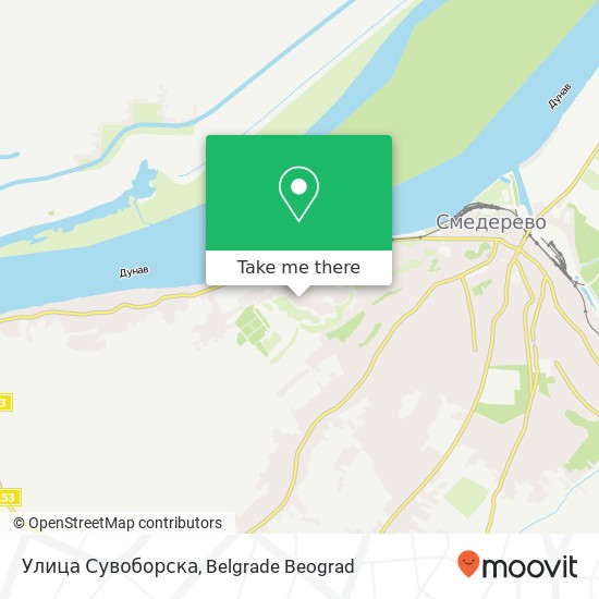 Улица Сувоборска map