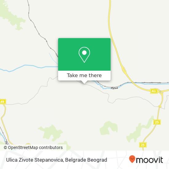 Ulica Zivote Stepanovica map