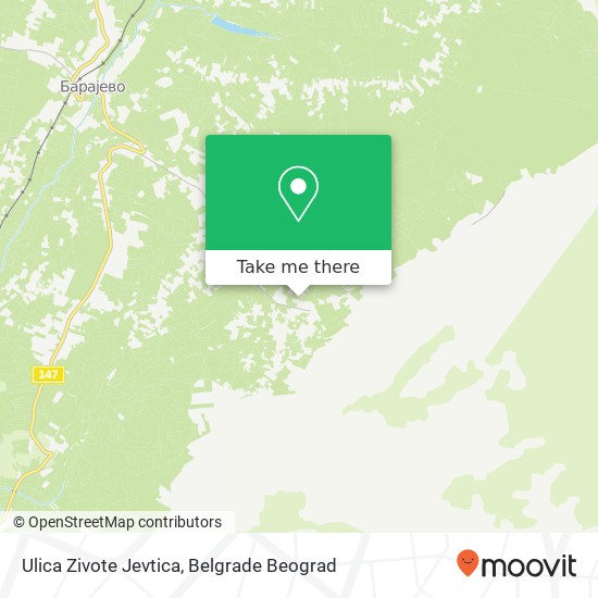 Ulica Zivote Jevtica map