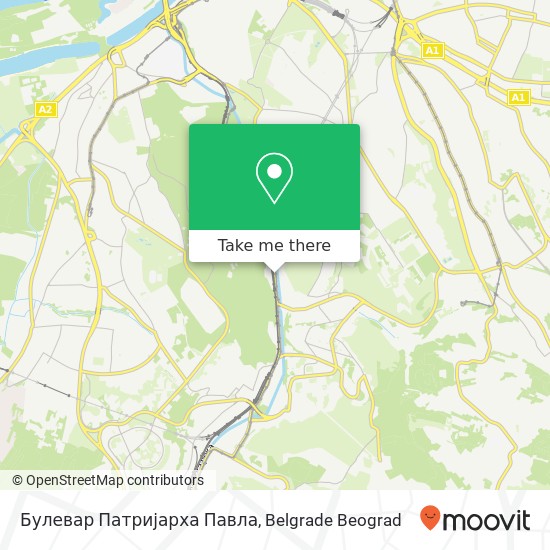 Булевар Патријарха Павла map