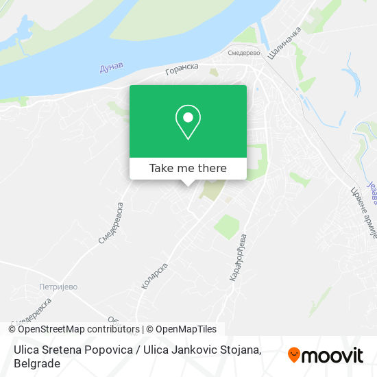 Ulica Sretena Popovica / Ulica Jankovic Stojana map