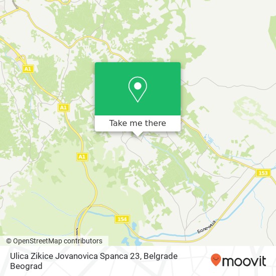 Ulica Zikice Jovanovica Spanca 23 map
