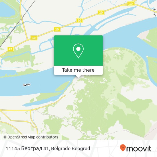 11145 Београд 41 map