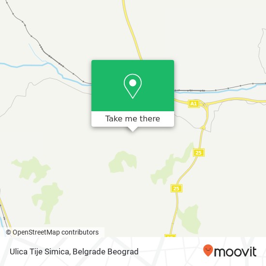 Ulica Tije Simica map