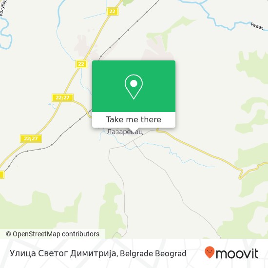 Улица Светог Димитрија map