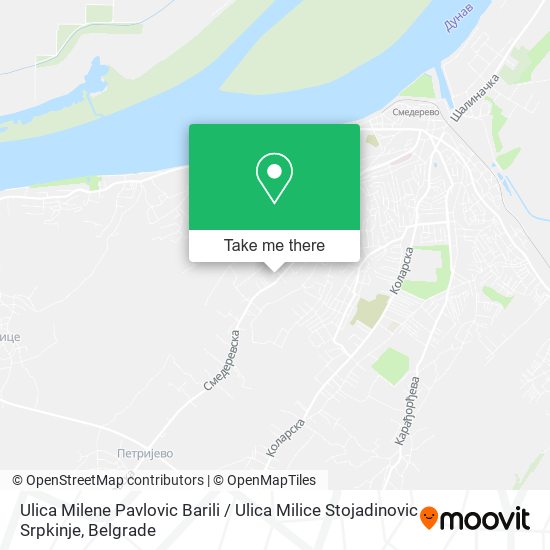 Ulica Milene Pavlovic Barili / Ulica Milice Stojadinovic Srpkinje map