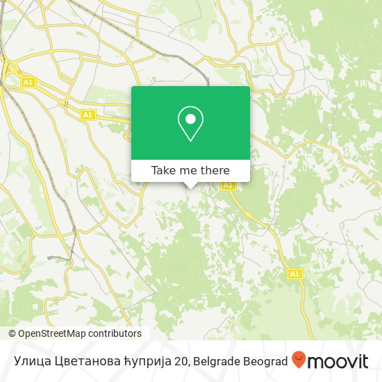 Улица Цветанова ћуприја 20 map