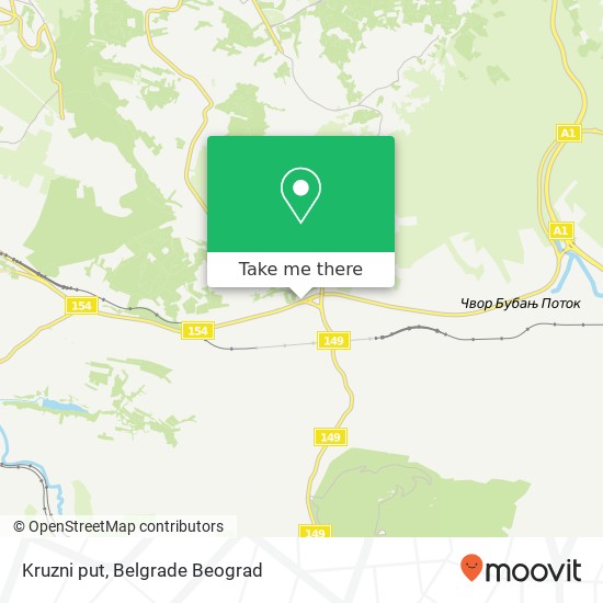 Kruzni put map