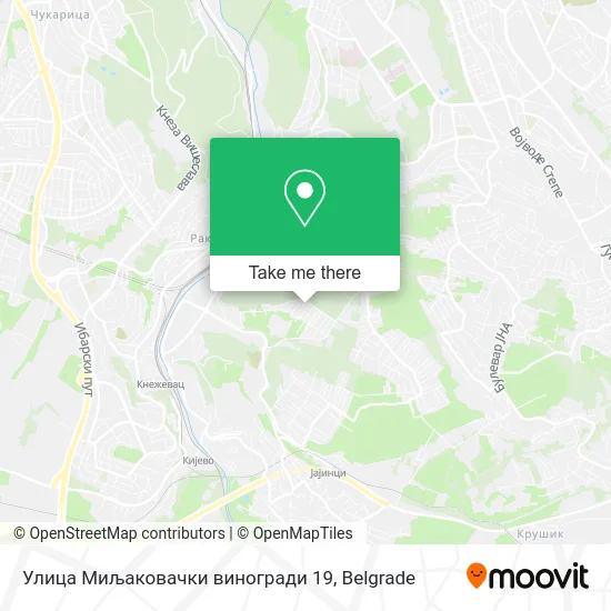 Улица Миљаковачки виногради 19 map