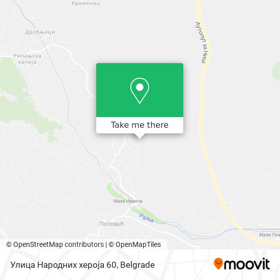 Улица Народних хероја 60 map