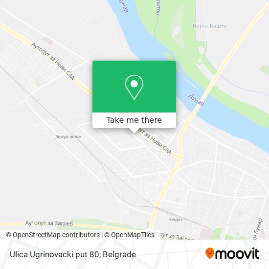 Ulica Ugrinovacki put 80 map