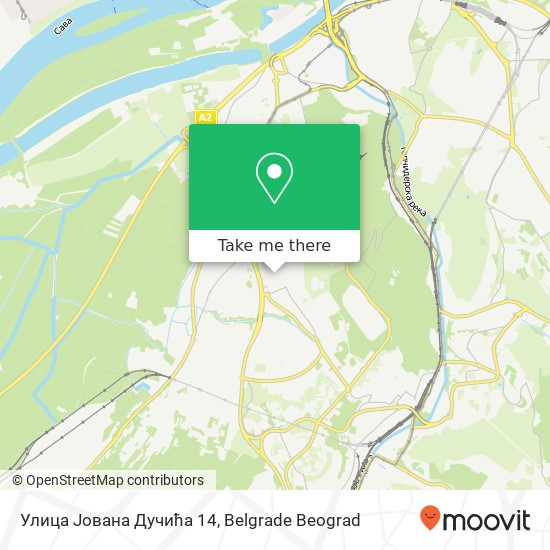 Улица Јована Дучића 14 map