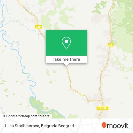 Ulica Starih boraca map