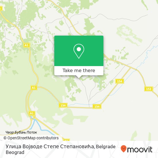 Улица Војводе Степе Степановића map