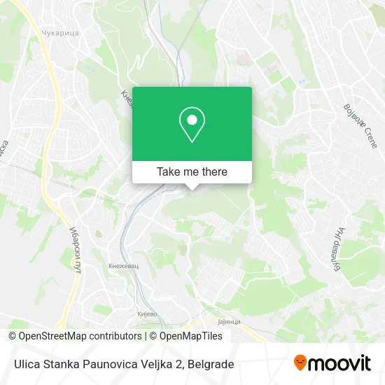 Ulica Stanka Paunovica Veljka 2 map