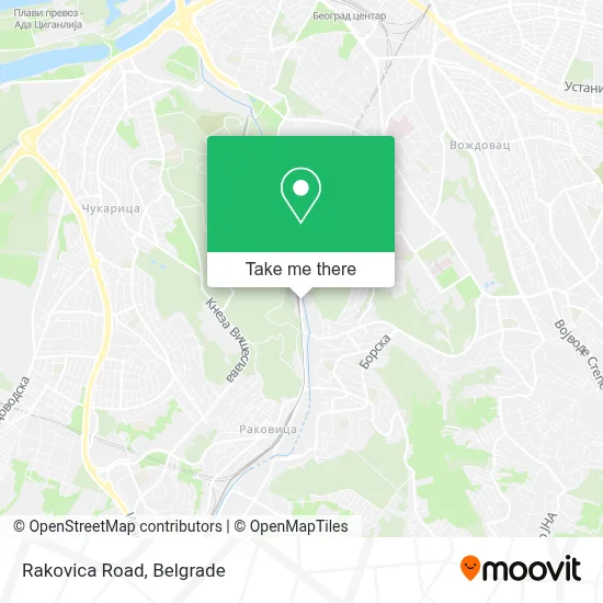 Rakovica Road map