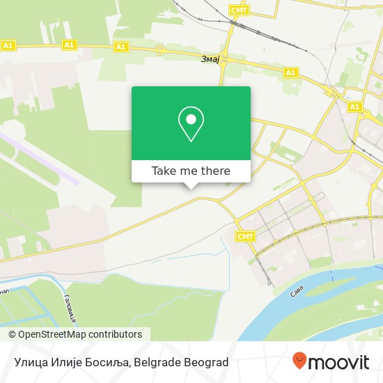 Улица Илије Босиља map