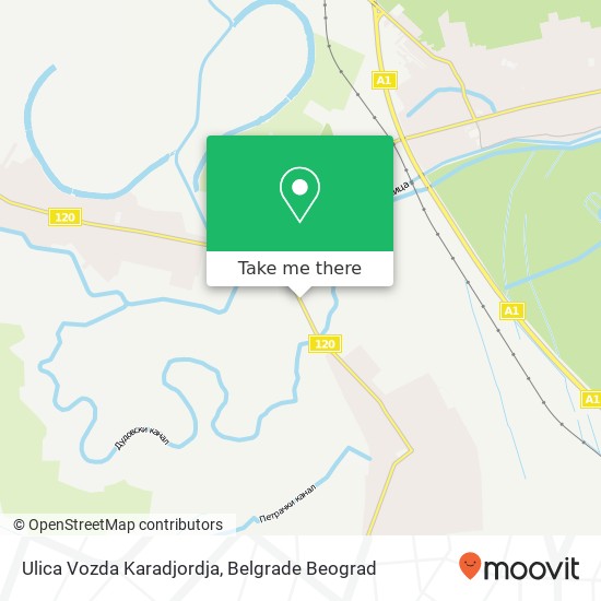 Ulica Vozda Karadjordja map