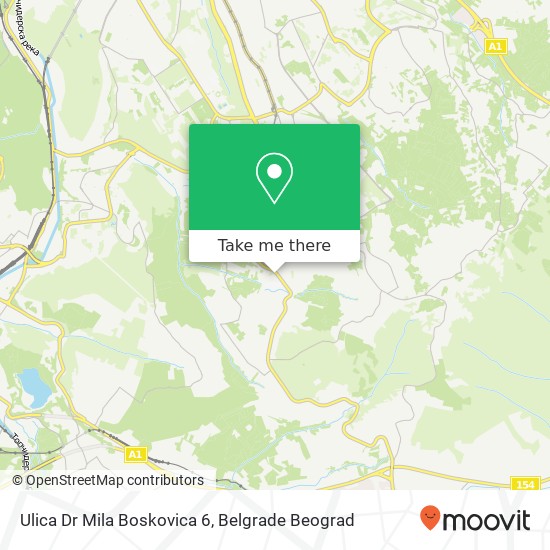 Ulica Dr Mila Boskovica 6 map