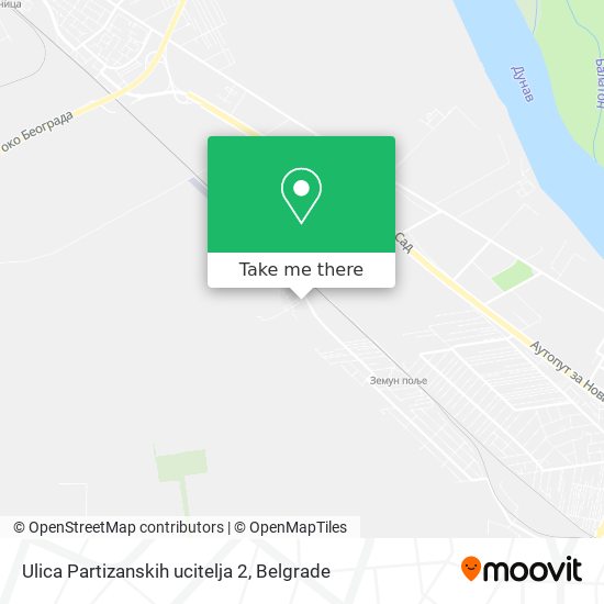 Ulica Partizanskih ucitelja 2 map