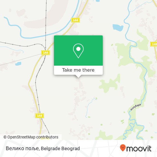 Велико поље map