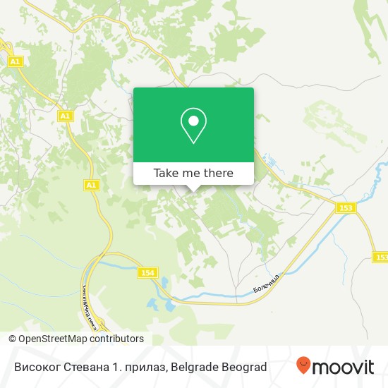 Високог Стевана 1. прилаз map