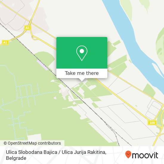 Ulica Slobodana Bajica / Ulica Jurija Rakitina map