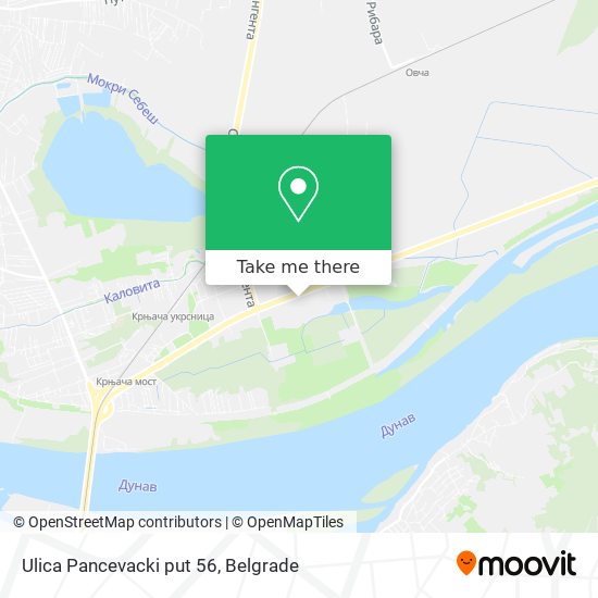 Ulica Pancevacki put 56 map